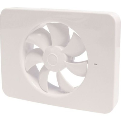 IQ Lo-Carbon- Badkamer ventilator Ø100/120 108/133m³/h met vochtsensor en licht schakelaar met nalooptijd - wit