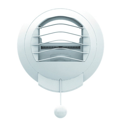 Alize Auto 45/105 (DIA 125) zonder manchet - Ventilatieventiel afvoer Ø125 45/105m³/h zelfregulerend met trekkoord kunststof