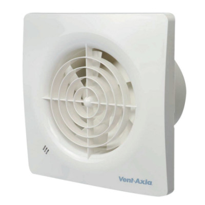 Supra 100 HT - Badkamer ventilator Ø100 97m³/h - met timer en vochtsensor voorzien van trekkoord - kunststof wit