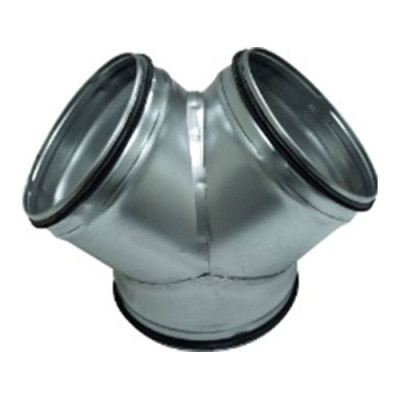 BSG-125 - Broekstuk 90° 125mm - 125mm voor spirobuis