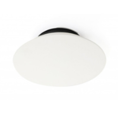 RVG 125 - Ventilatieventiel toevoer/afvoer Ø116/Ø125 75m³/h - grote ronde frontplaat regelbaar - kunststof wit