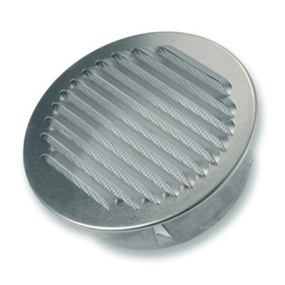 BLR-0-R 150 - Buitenluchtrooster Ø150 met insectengaas - aluminium