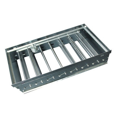 DWN-0500100 - Volumeregelaar staal voor wandrooster, vloerrooster en kanaal - 500x100mm